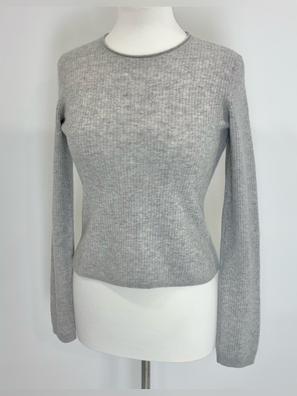 Vince heather grey cashmere sweater - Picture 2 of 7